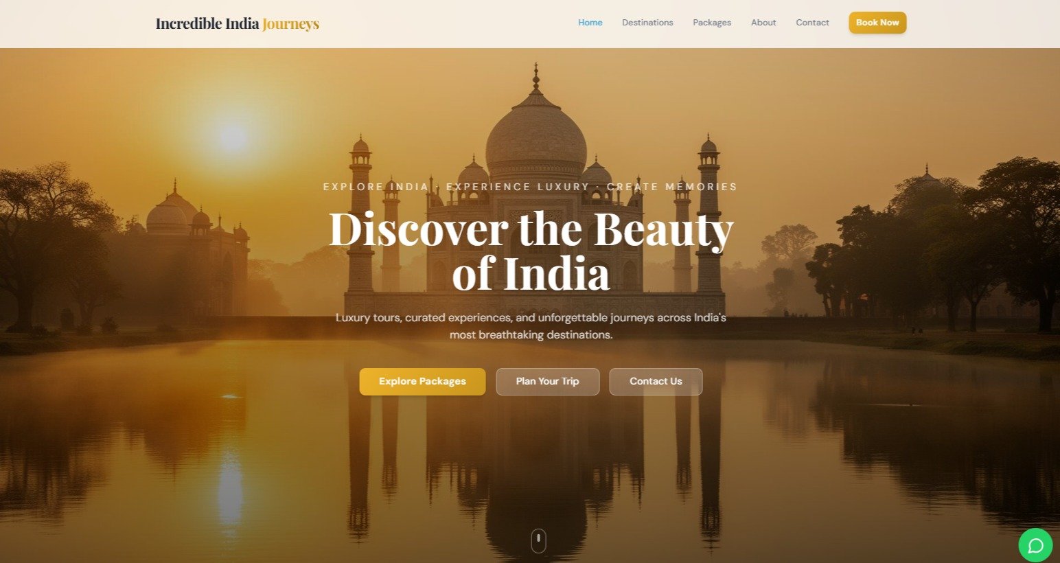 Custom Travel Escapes Website Development