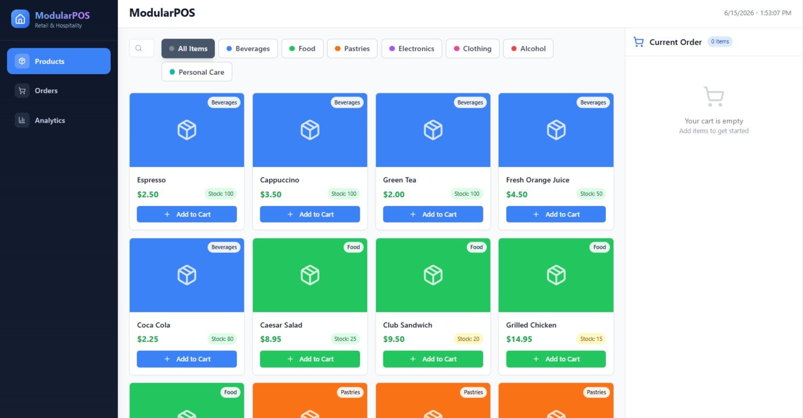EPOS Till View website by backend coders india