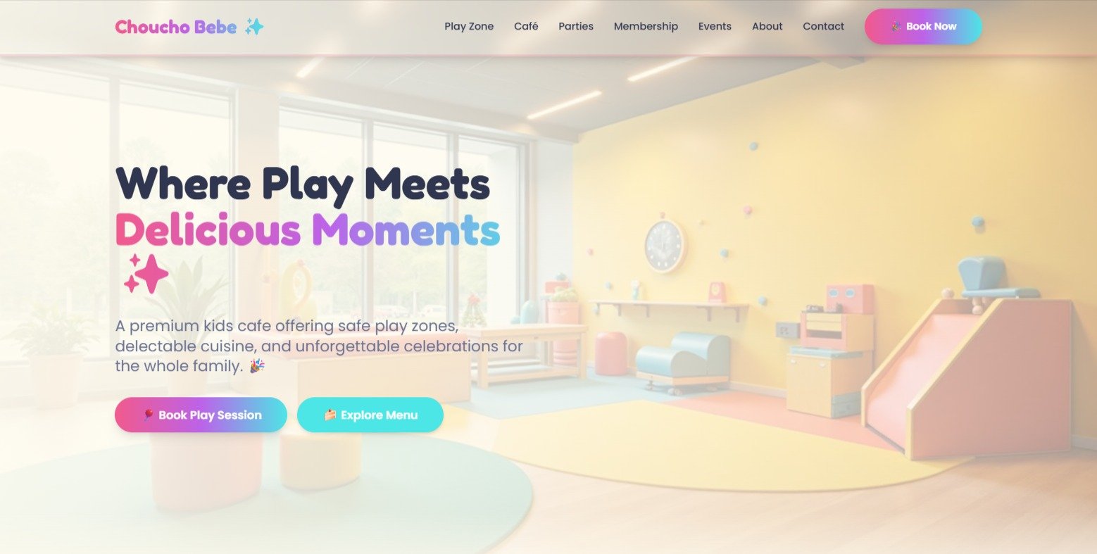 Child Play & Dine website by backend coders india