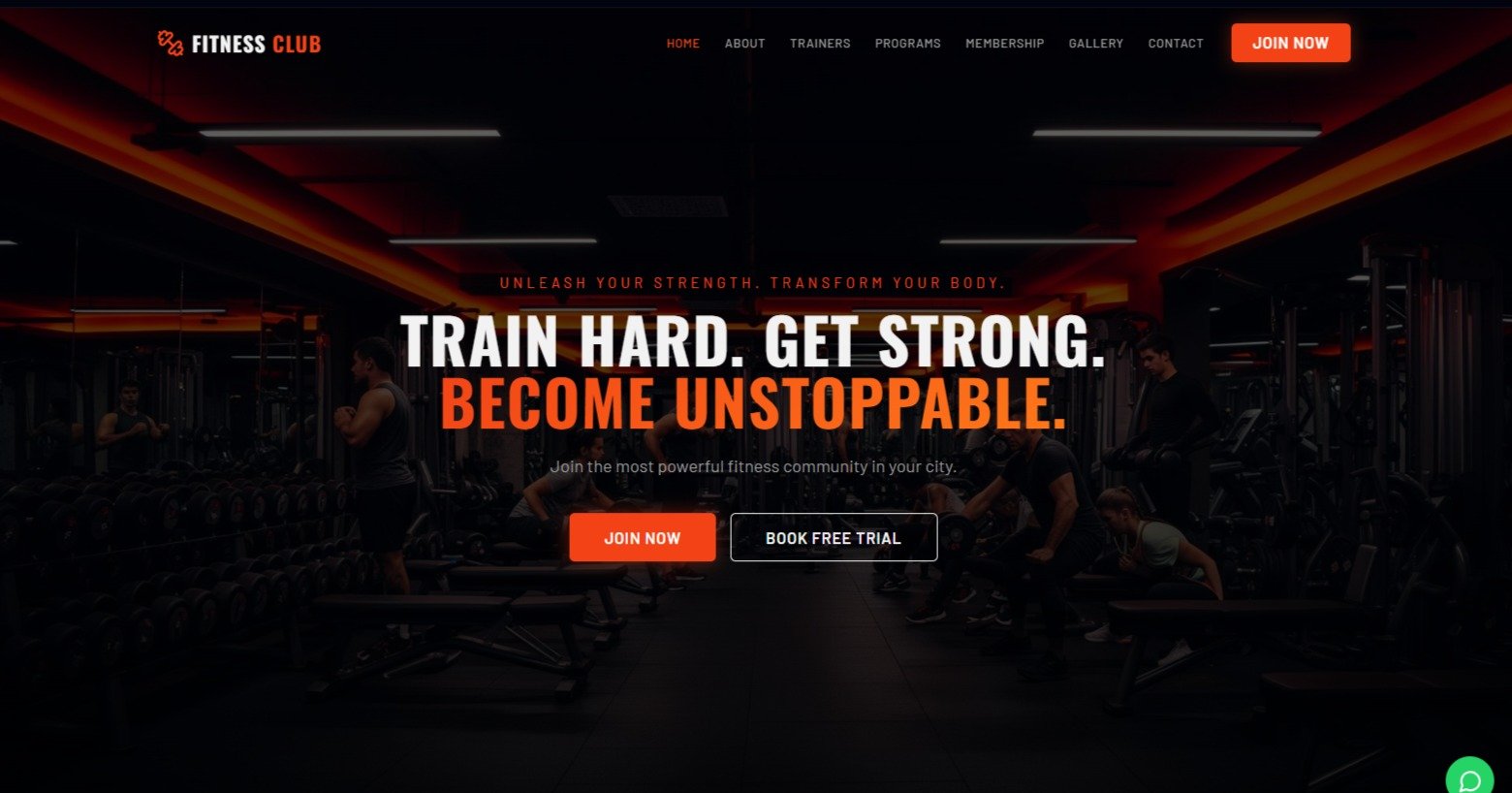 professional Gym websites and software by backend coders india