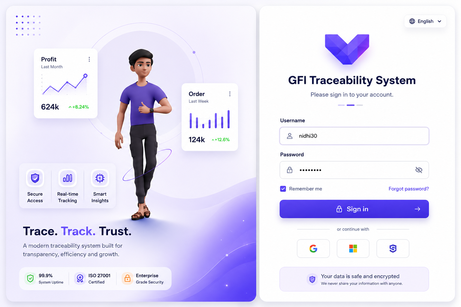 GFI Traceability System website by backend coders india