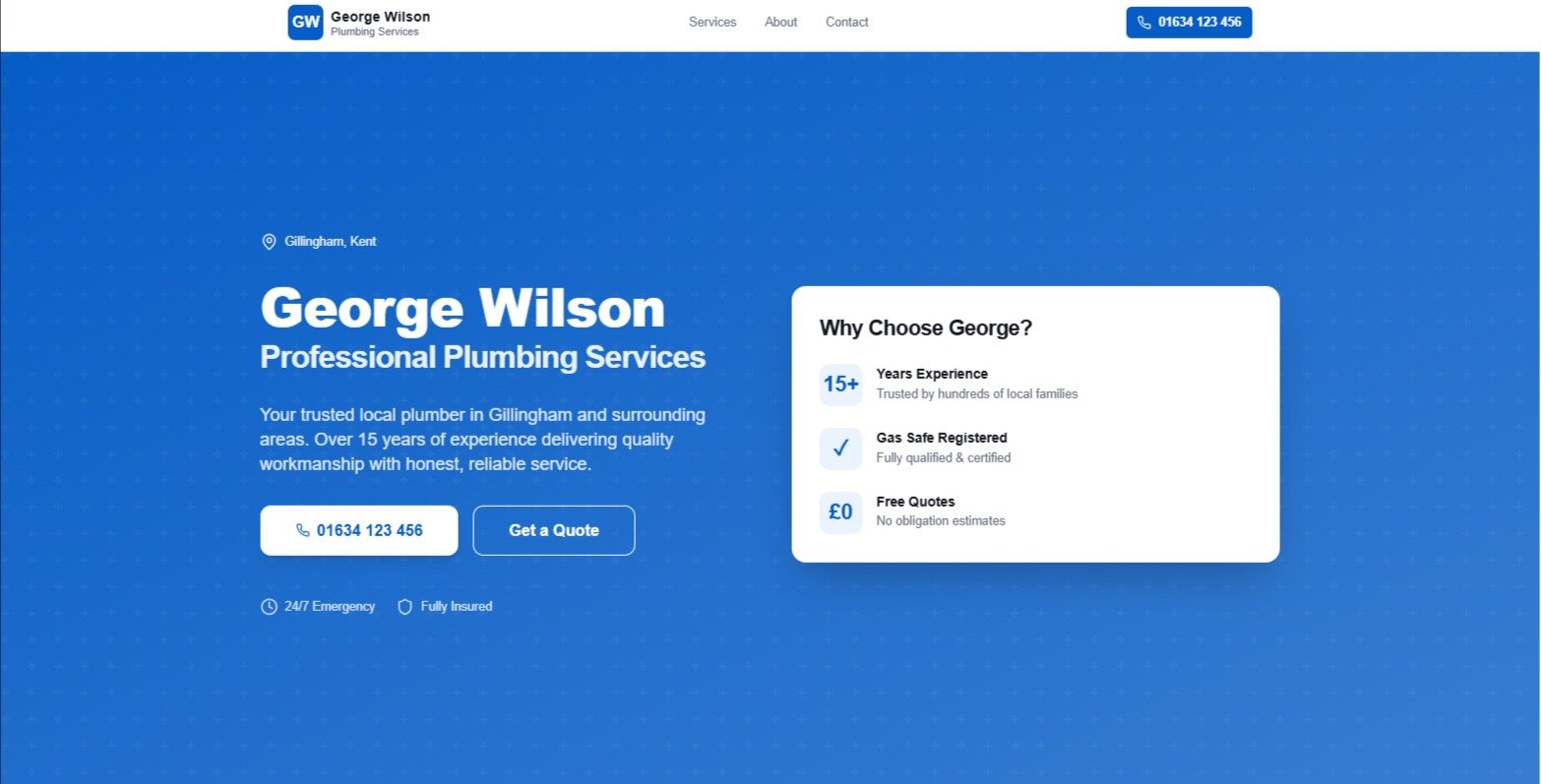 Gillingham Plumber websites by backend coders india